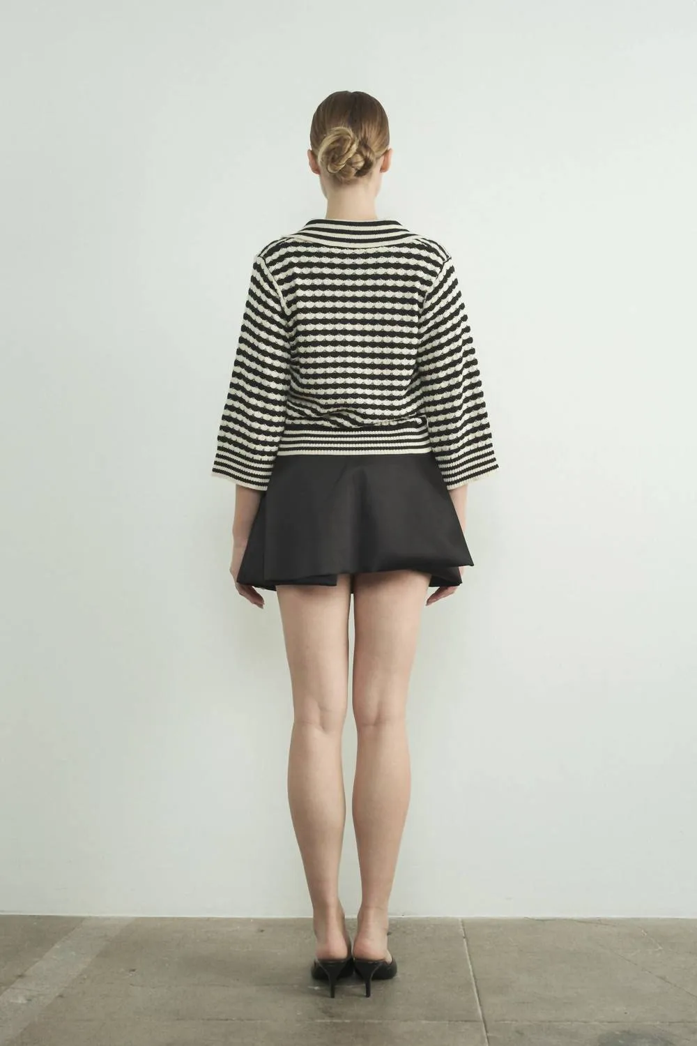 Aaron & Amber - Jacquard Stripe Sweater