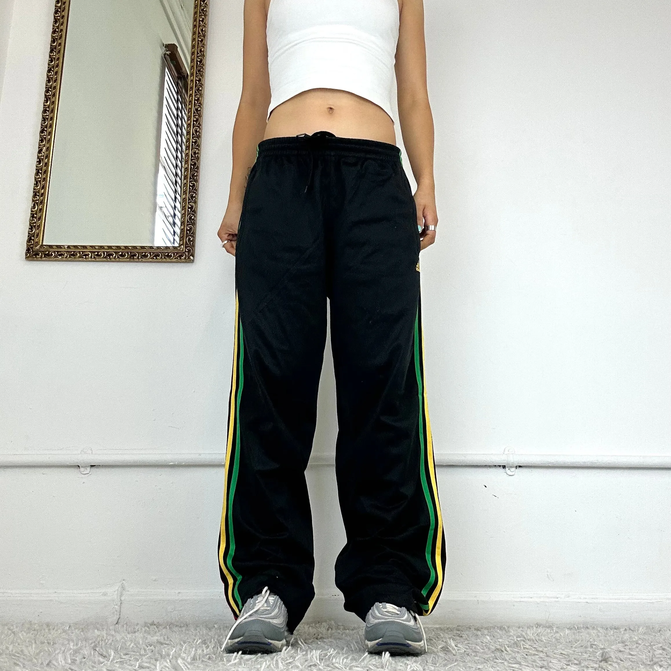 adidas rasta tracksuit bottoms