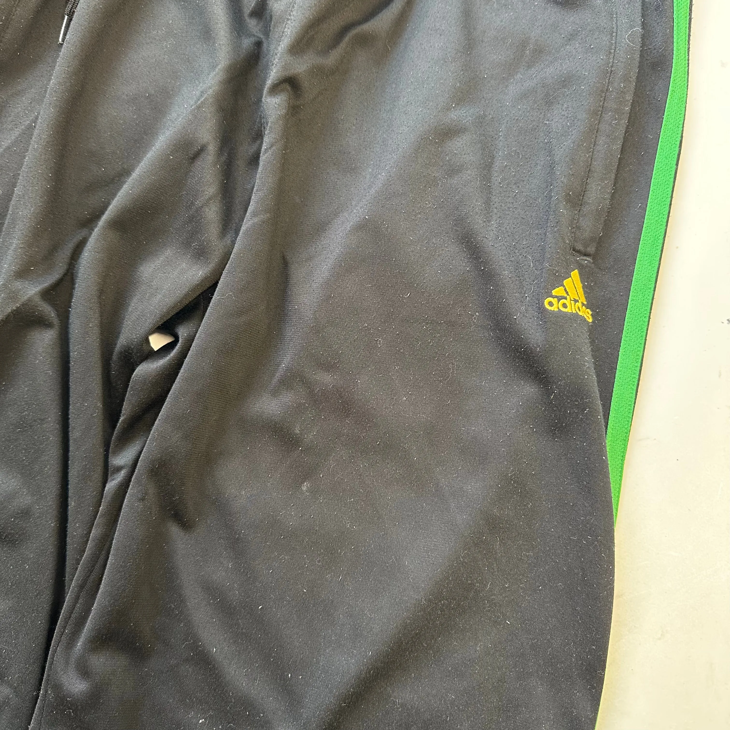 adidas rasta tracksuit bottoms