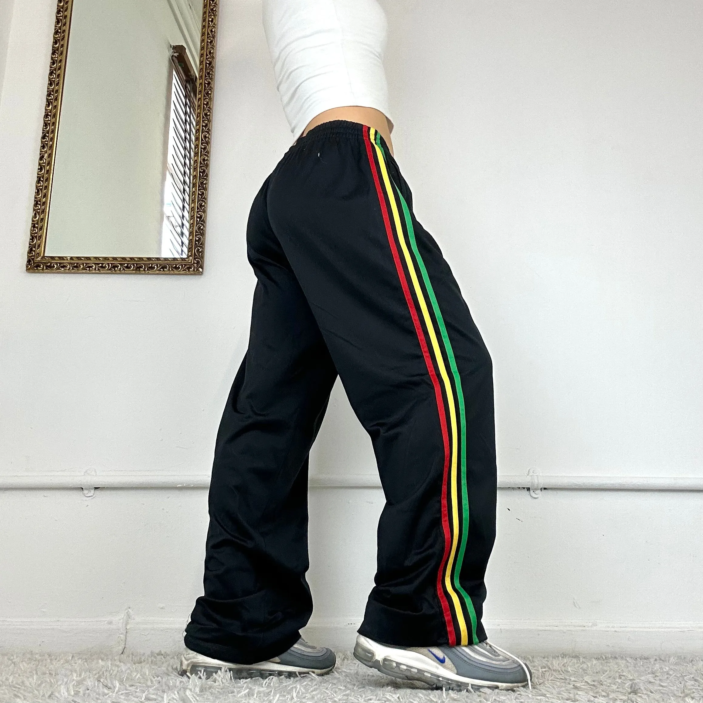 adidas rasta tracksuit bottoms