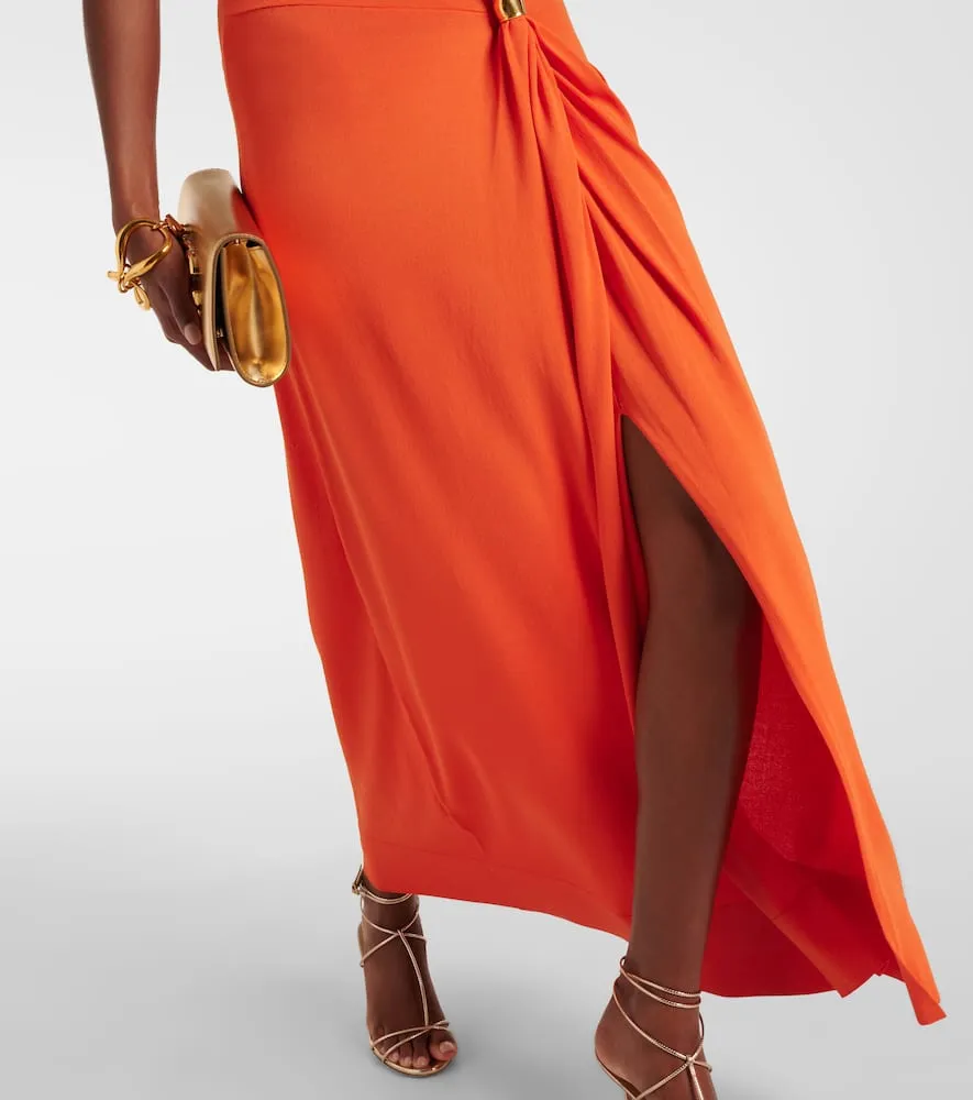 Altuzarra Saralien gathered jersey maxi dress