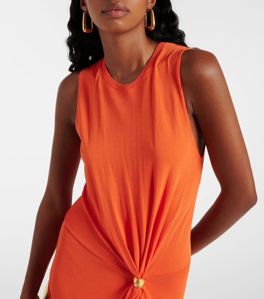Altuzarra Saralien gathered jersey maxi dress