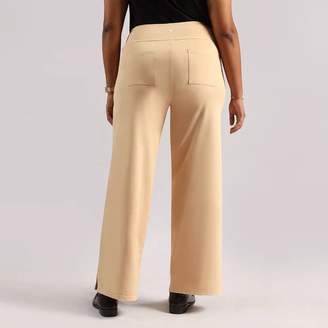 AM:PM Cotton Wide Legged Pants - Lite Tall