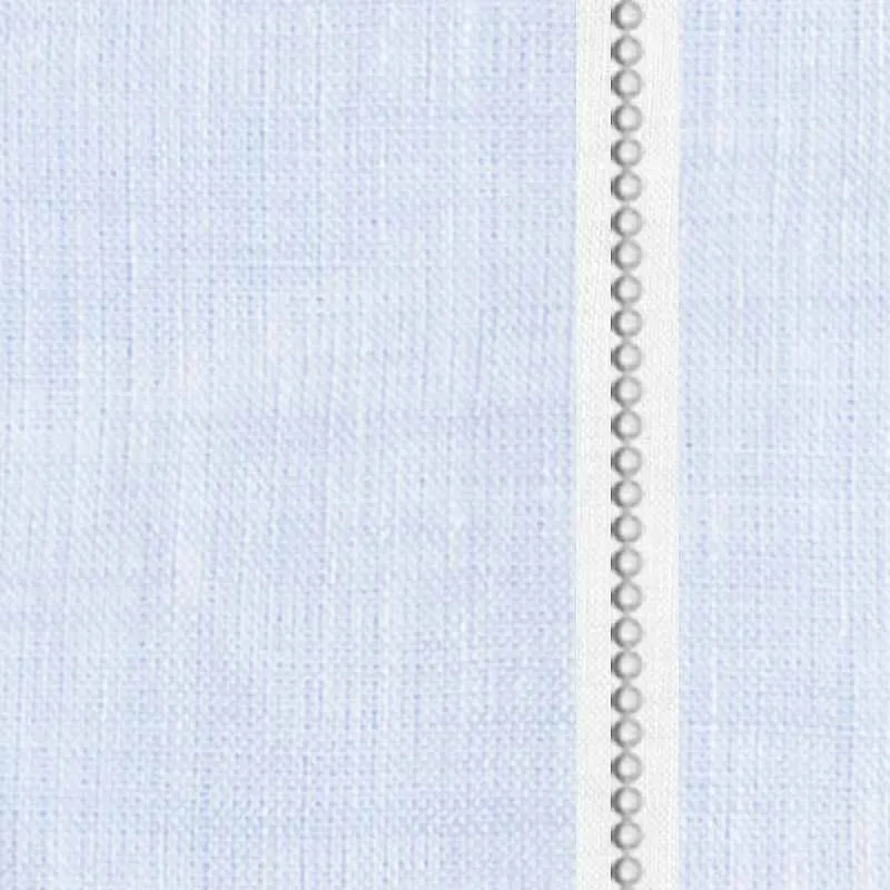 Embellished V-Neck Blouse - Sky